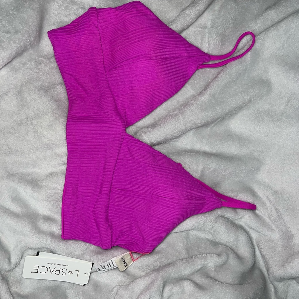 L*Space Fuchsia Bikini Top